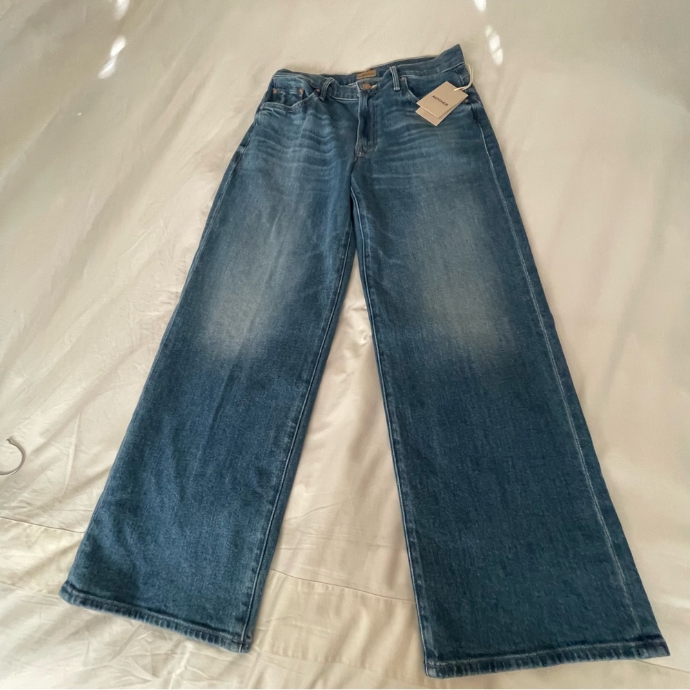 MOTHER The‎ Maven Mid-Rise Wide-Leg Jeans - Picture 13 of 14